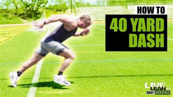 Whats a good 40 yard dash time?