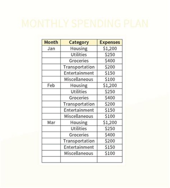 Whats a plan for spending money called?