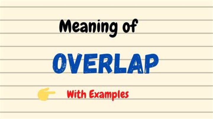 Whats a synonym for overlap?