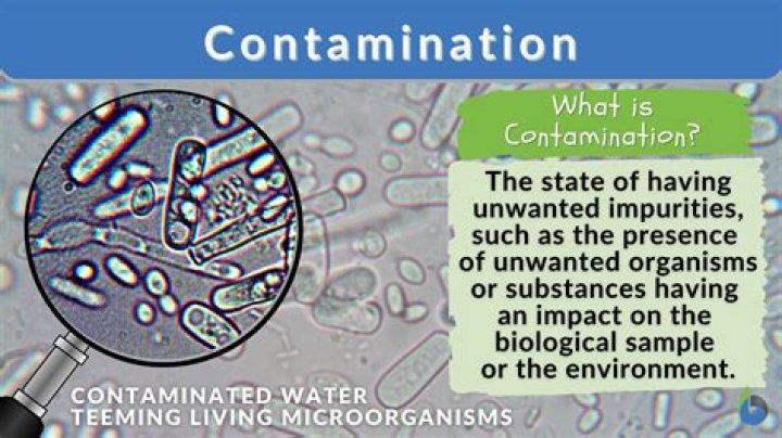 Whats d meaning of contaminated?