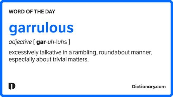Whats d meaning of garrulous?