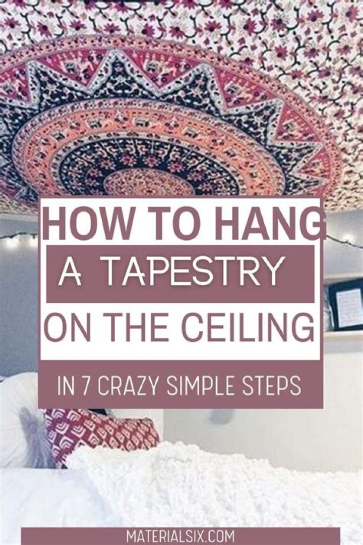 Whats the best way to hang a tapestry?