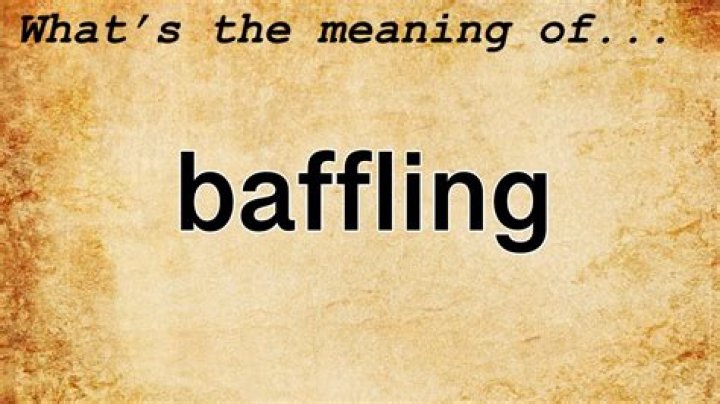 Whats the definition of baffling?