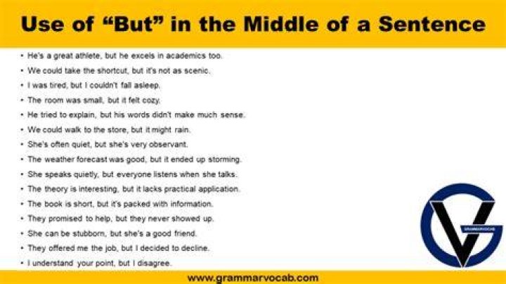 When can you start a sentence with but?