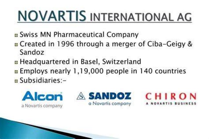 When did ciba geigy become novartis?