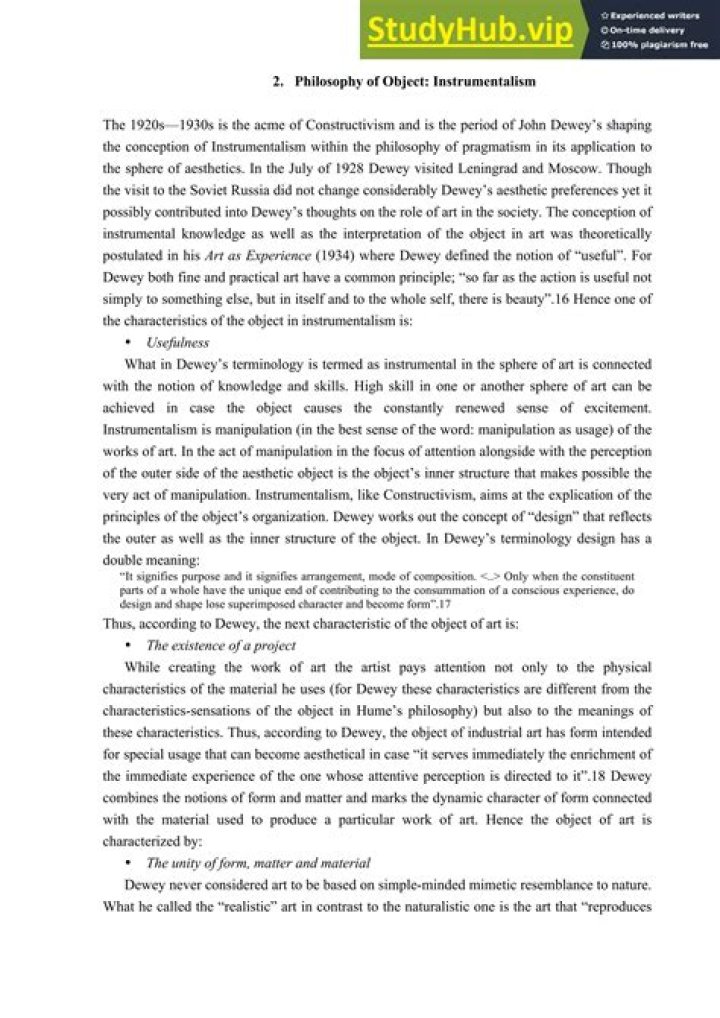 When did instrumentalism begin?