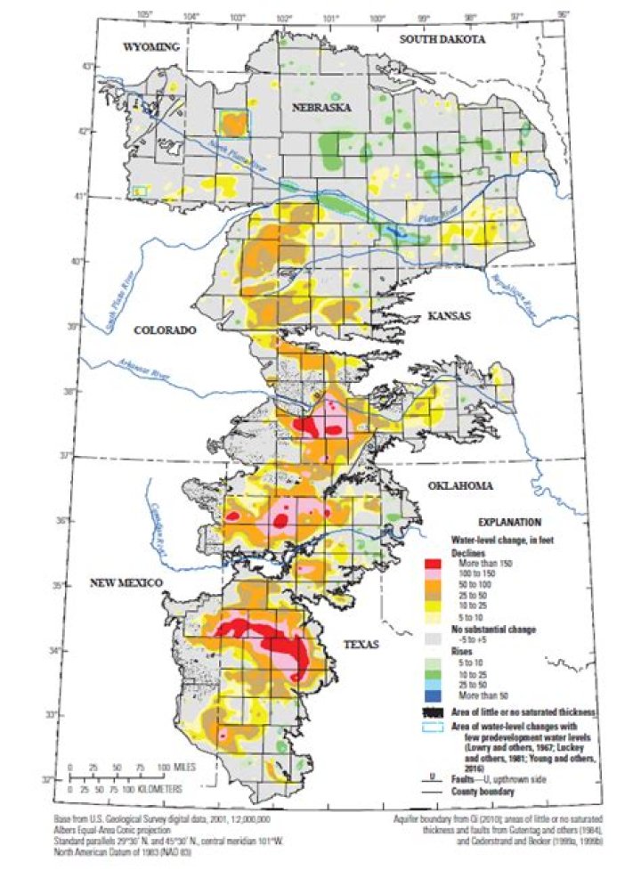 When did the ogallala aquifer form?