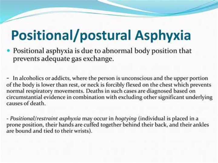 When does positional asphyxia occur?
