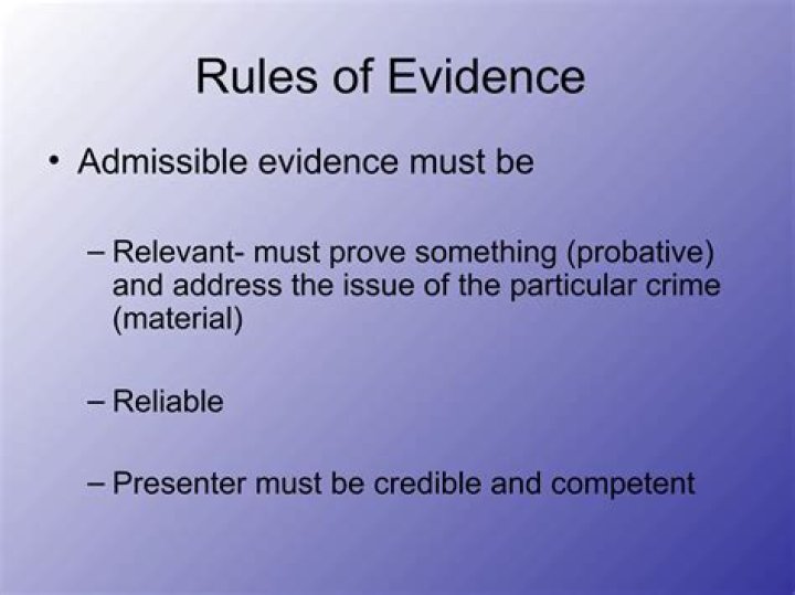 When something is probative?