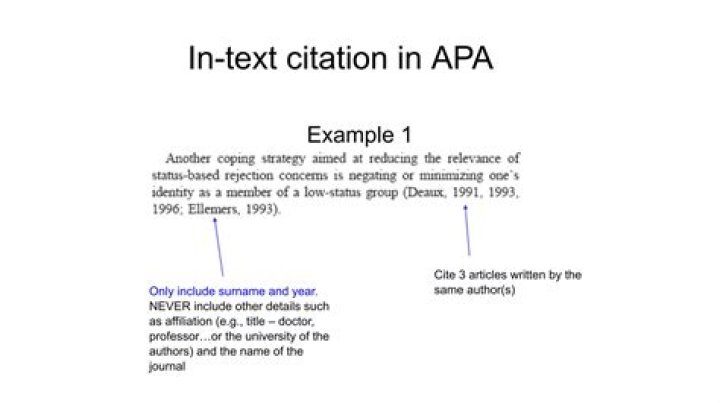 When to do an in text citation apa?