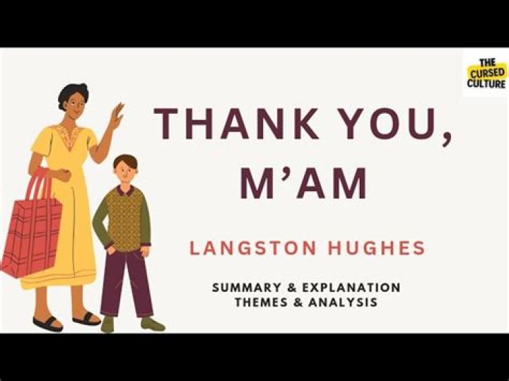 When was thank you ma'am written?