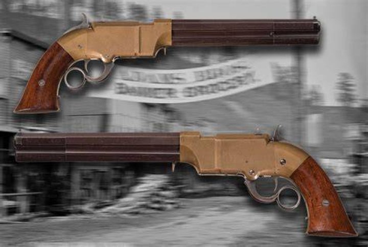 When was the first repeating pistol invented?