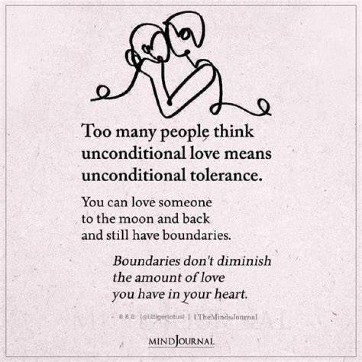 When you unconditionally love someone?