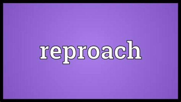 Where does reproach mean?