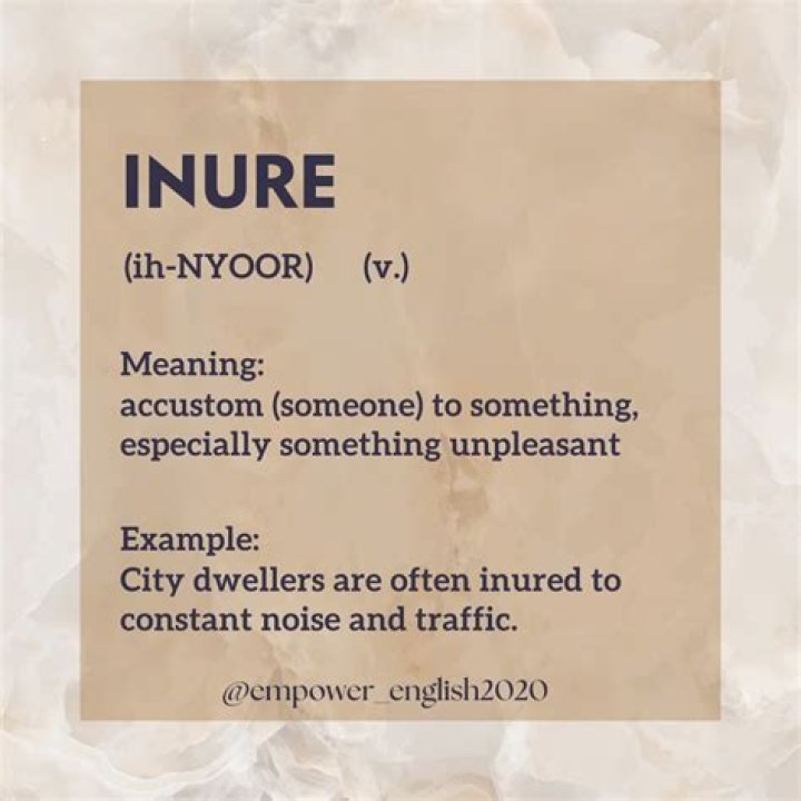 Where does the word inured come from?