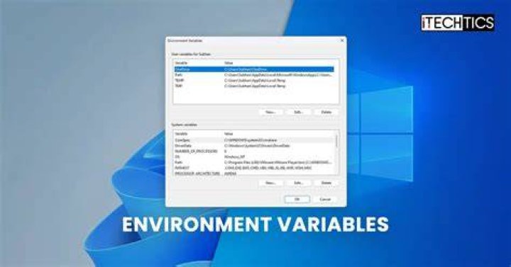 Where environment variables are stored in windows?