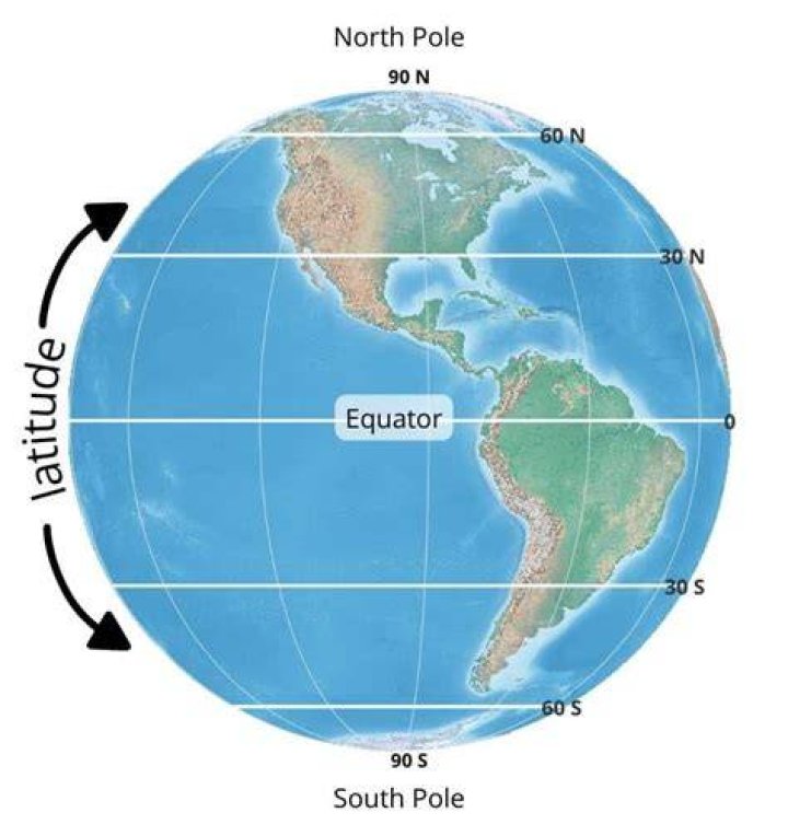 Where is latitude 42?