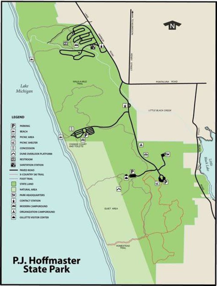 Where is pj hoffmaster state park?
