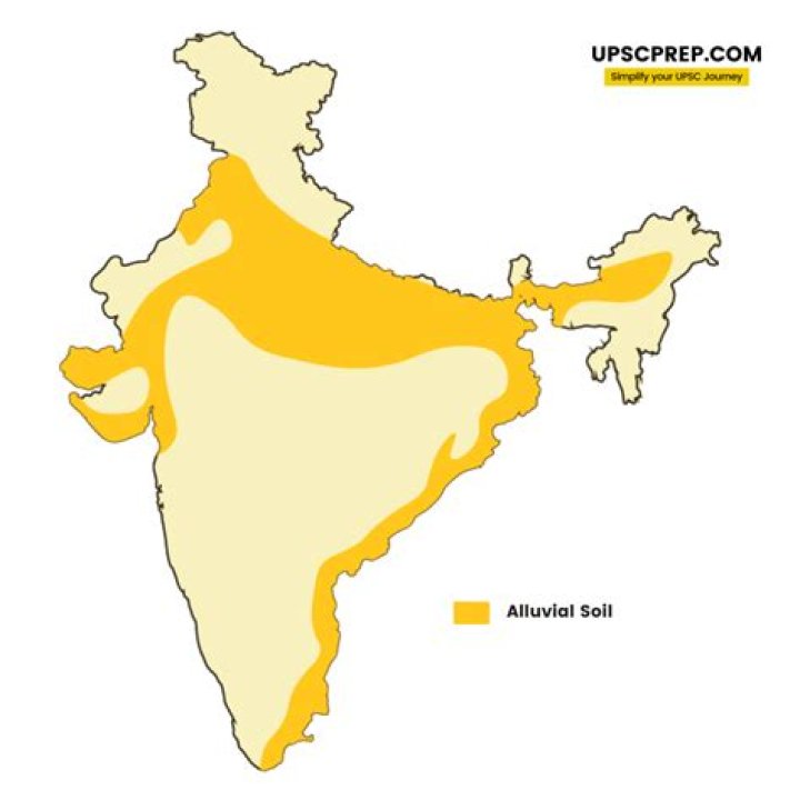 Where is the alluvial soil found in india?