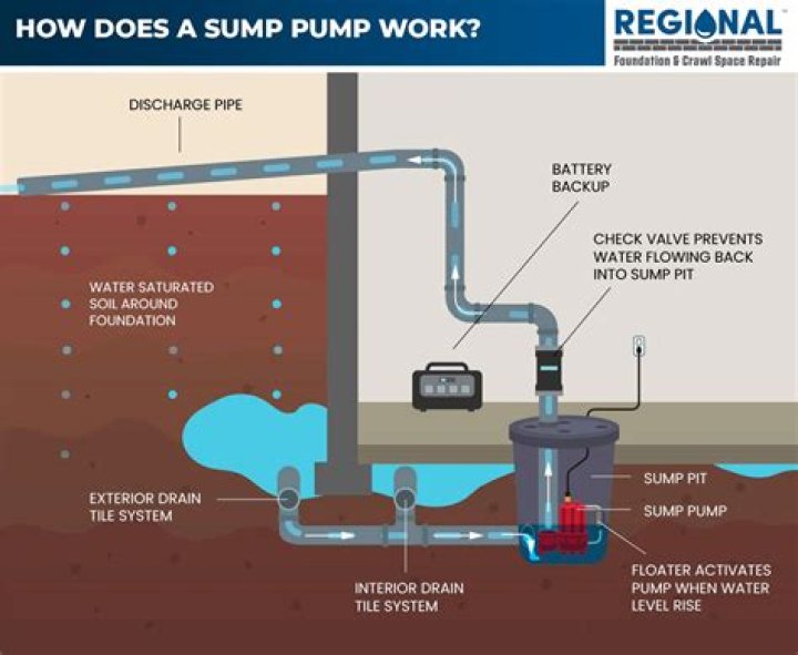 Where sump pump water goes?