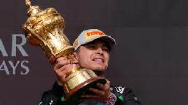 Where was lando norris first podium?