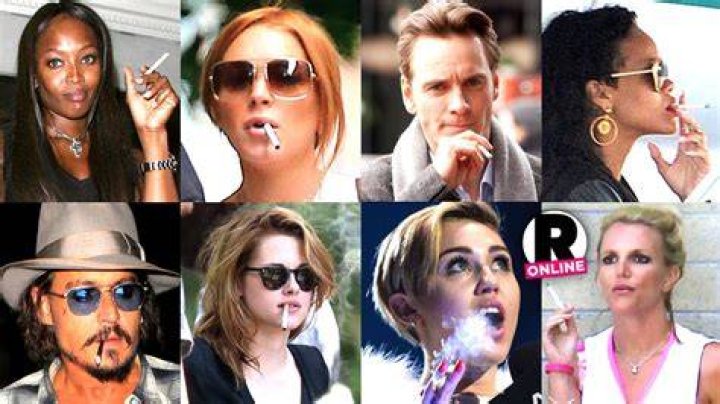 Which celebrities smoke cigarettes?