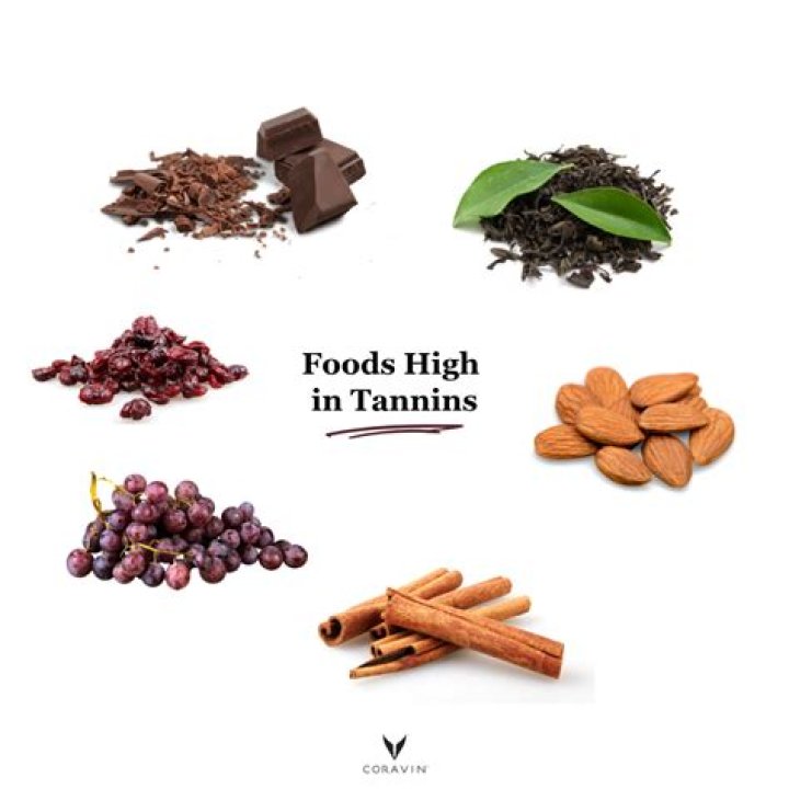Which foods are high in tannins?