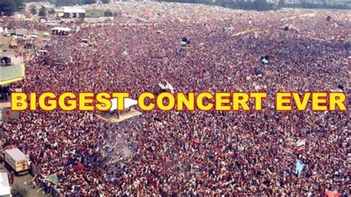 Which is the biggest concert ever?