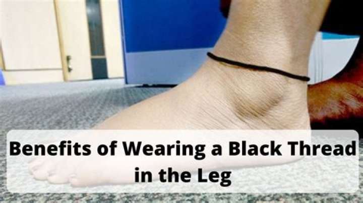 Which leg black thread?