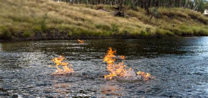 Which us river caught on fire?