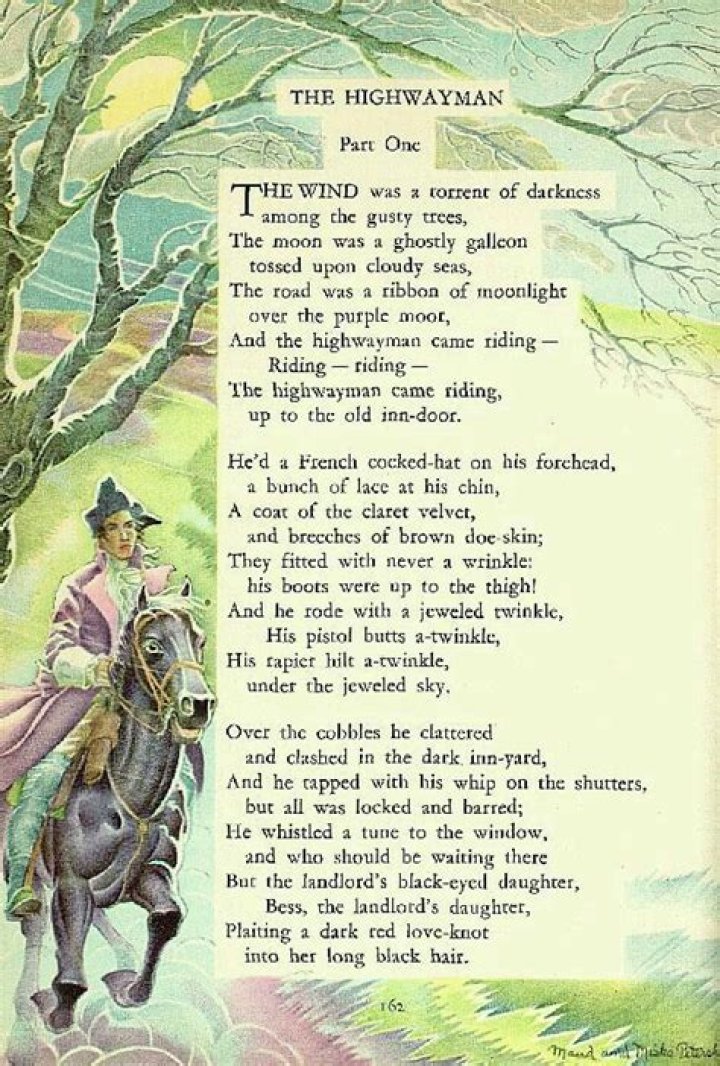 Who is the highwayman in the poem?