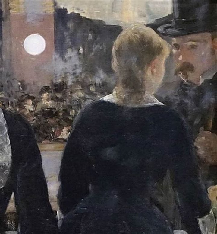 Who is the mysterious stranger in the painting the bar at the folies-bergère?