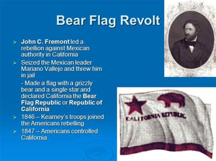 Who led the bear flag revolt?