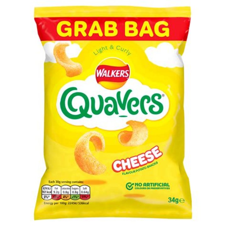 Who owns quavers crisps?