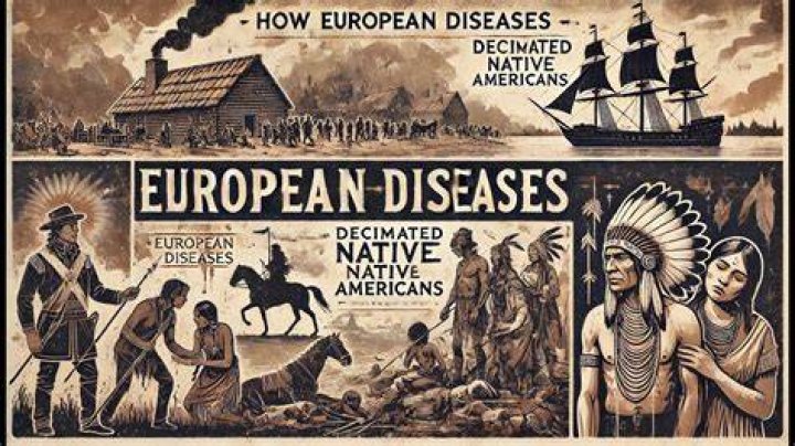 Who spread diseases that decimated the native population?
