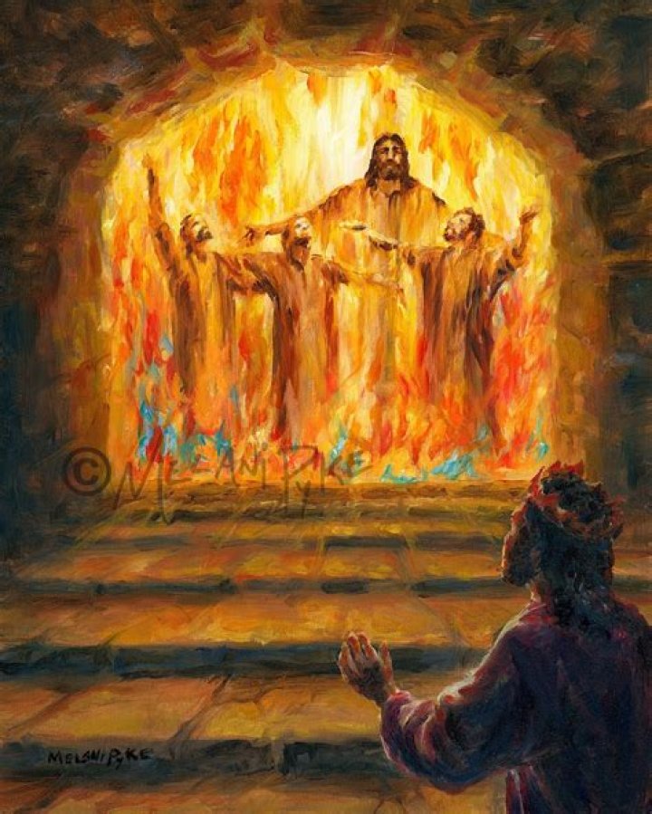Who was with daniel in the fiery furnace?