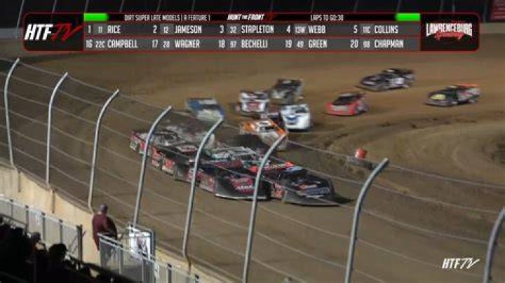 Who won at lawrenceburg speedway last night?