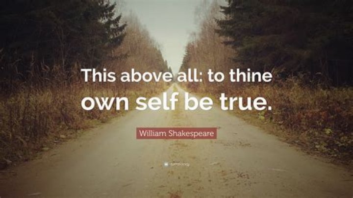 Who wrote to thy own self be true?