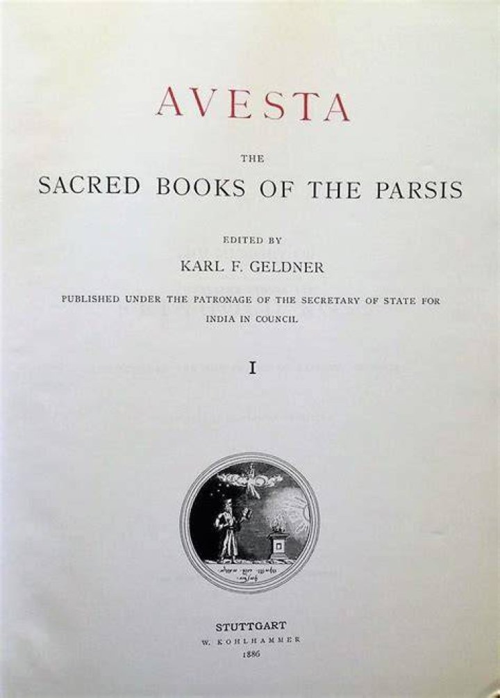 Whose holy book is called the avesta?