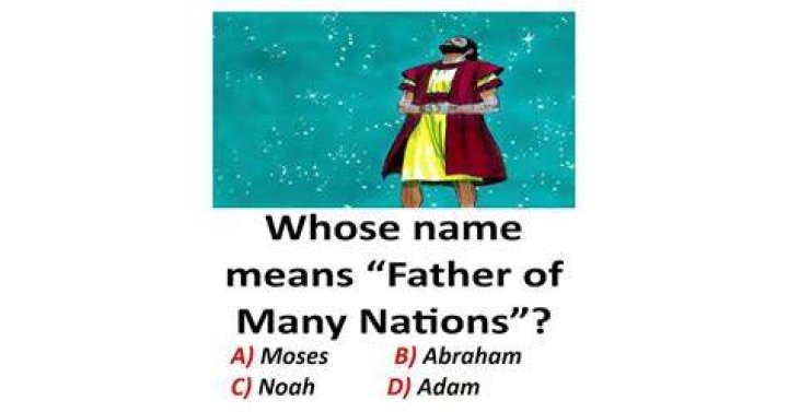 Whose name means father of many?