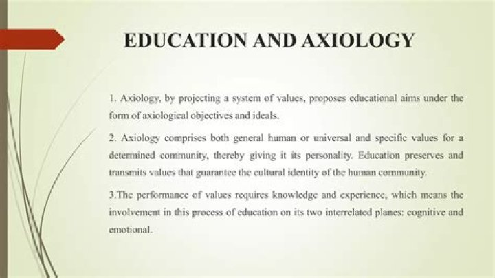 Why axiology is important in education?