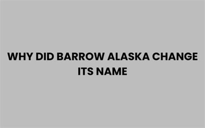 Why barrow changed its name?