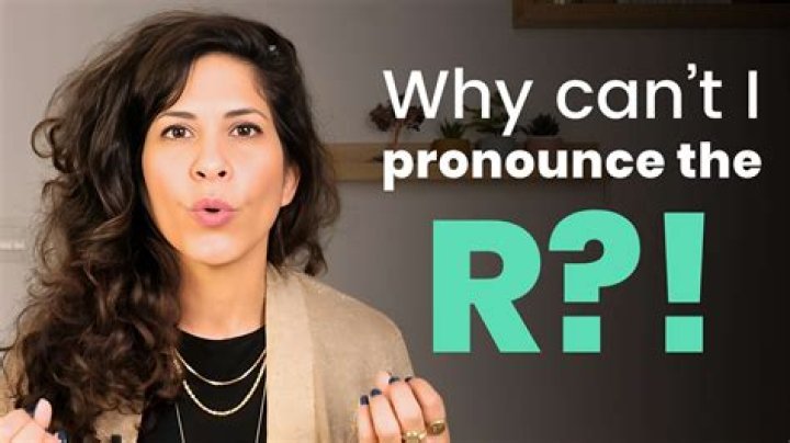 Why can't i pronounce r and l?