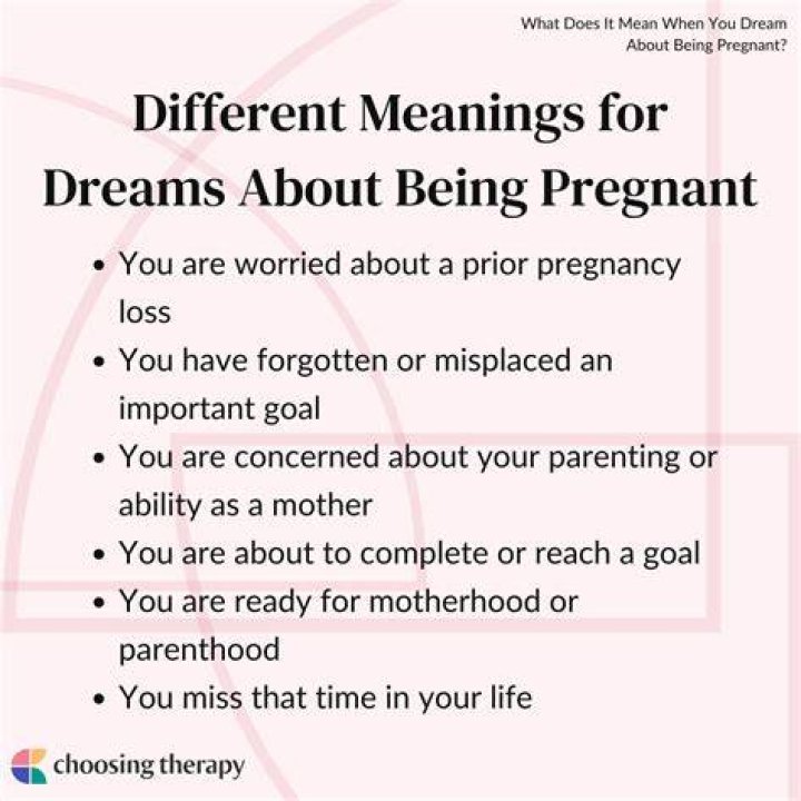Why did i have a dream someone was pregnant?
