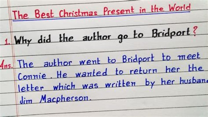 Why did the author go to bridport?