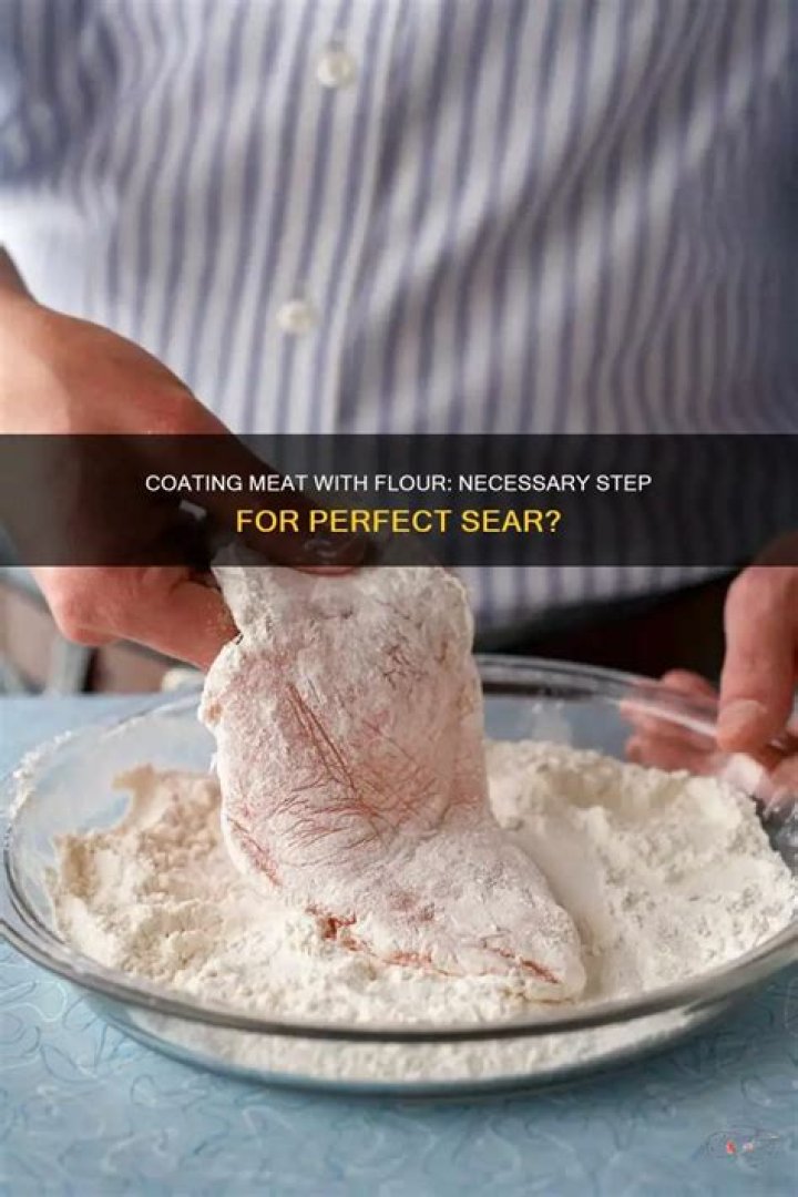 Why do you flour meat before crumbing?