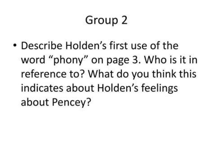 Why does holden use the word phony?