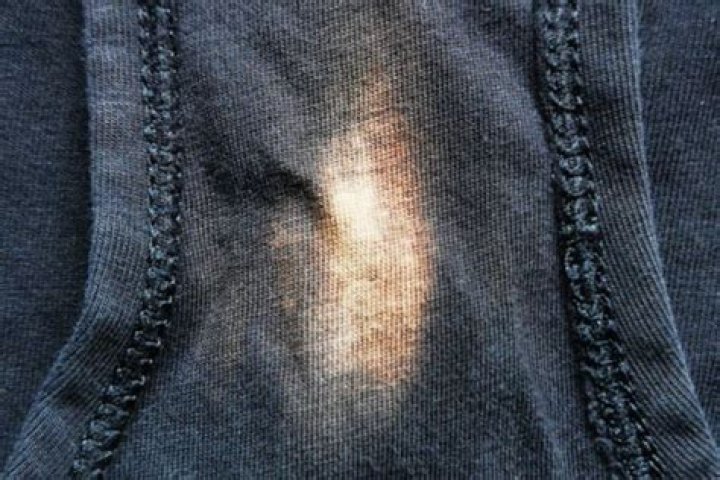 Why does underwear turn blue?