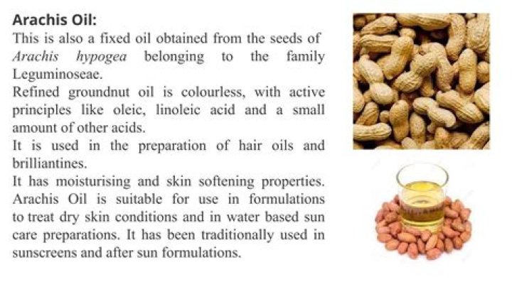 Why is arachis oil used?