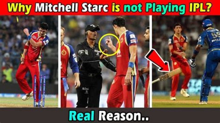 Why mitchell starc is not playing ipl?